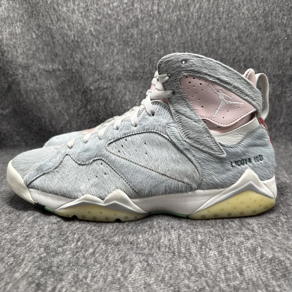 Air Jordan 7 Retro Hare 2.0 CT8528-002 Mens Size 13 Grey Pink Basketball Shoes